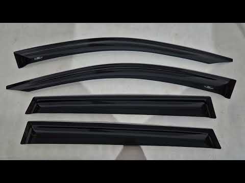Window Deflectors (4 pcs, HIC) for Jeep Cherokee KL 2013- - video 1