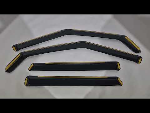 In-Channel Wind Deflectors Niken Luxury (4 pcs) for Range Rover Evoque 2012-2018 - video 1