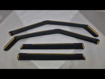 In-Channel Wind Deflectors Niken Luxury (4 pcs) for Range Rover Evoque 2012-2018 - video 1
