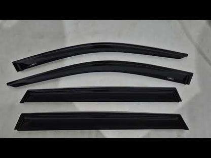 Window Deflectors (4 pcs, HIC) for Skoda Kodiaq 2016-2023 - video 1