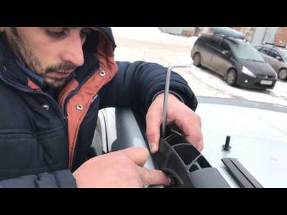 Black Roof Rails Turkish for Toyota Land Cruiser Prado 120 2002-2009 - video 1