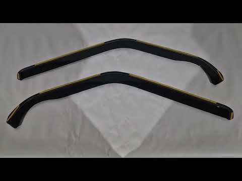 In-Channel Wind Deflectors Niken Luxury (2 pcs) for Volkswagen T4 Transporter 1990-2003 - video 1