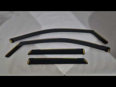 In-Channel Wind Deflectors Niken Luxury (4 pcs) for Peugeot 3008 2024- - video 1