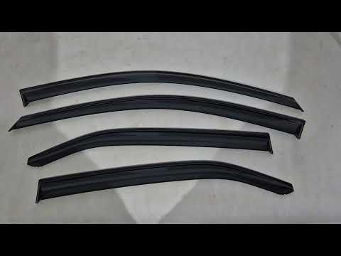 Window Deflectors Niken Luxury (2011-2018 EU / 2011-2014 USA, 4 pcs) for Toyota Camry 2011-2018 - video 1