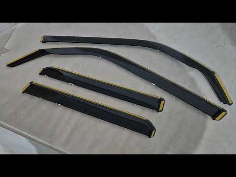 In-Channel Wind Deflectors Niken Luxury (4 pcs) for Toyota 4Runner 2009-2024 - video 1
