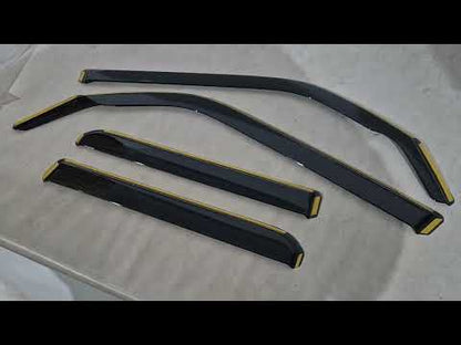 In-Channel Wind Deflectors Niken Luxury (4 pcs) for Toyota 4Runner 2009-2024 - video 1