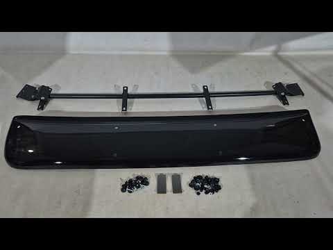 Windshield Visor (black gloss, 5mm) for Hyundai H100 - video 1