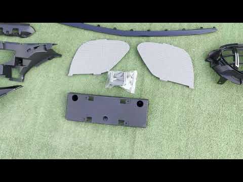 Front bumper AMG E63 (for 2020-2024) for Mercedes E-class coupe C238 2016-2024 - video 1