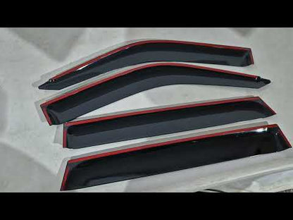 Window Deflectors Niken Luxury (4 pcs) for Mitsubishi Pajero Sport 1996-2007 - video 1