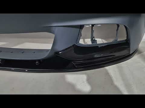 Front Bumper Lip DPT V-2 (for M-Performance, Gloss Black) for BMW 5 Series F-10/11/07 2010-2016 - video 3