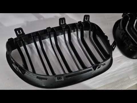Kidneys M-Look (Gloss Black) for BMW 5 Series E60/E61 2003-2010 - video 1