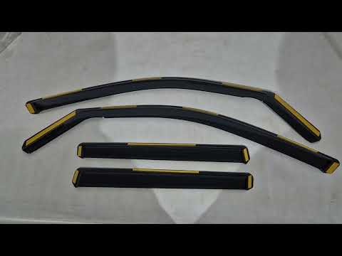 In-Channel Wind Deflectors Niken Luxury (4 pcs) for BMW X5 G05 2019- - video 1