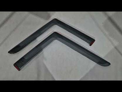 In-channel window deflectors (smoke, 2 pcs, Cagatay) for Iveco Daily 2014- - video 2