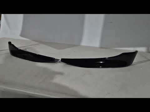 Front Flap Lip DPT (for E90 Base 2005-2008, Gloss Black, 2 pcs) for BMW 3 Series E90/E91 2005-2011 - video 1