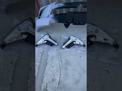 Front bumper for 2008-2015 facelift style (primed for painting) for Lexus LX570/450d 2008-2022 - video 1