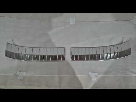 Stainless Steel Rear Bumper Protector Carmos (matte) for Dacia Duster 2024- - video 1