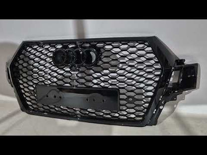 Front Grille RS-Style (2015-2019, black) for Audi Q7 2015–2026 - video 1