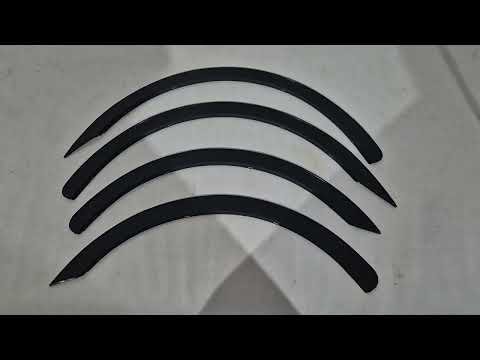 Fender flares (4 pcs, black) for Renault Logan MCV 2005-2013 - video 1