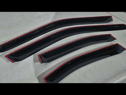 Window Deflectors (4 pcs, HIC) for Nissan Almera B10 Classic 2006-2012 - video 1