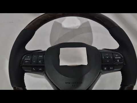 Steering wheel assembly (with heating, wood finish) for Lexus LX570/450d 2008-2022 - video 1