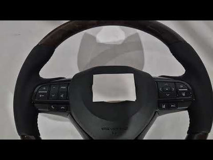Steering wheel assembly (with heating, wood finish) for Lexus LX570/450d 2008-2022 - video 1