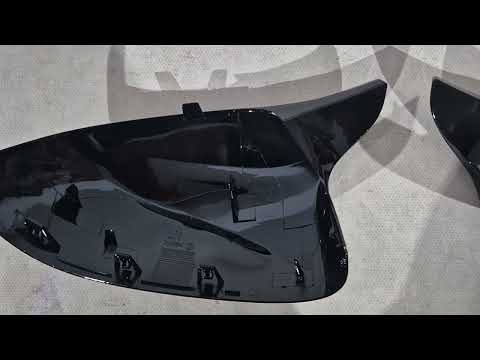 Mirror Covers M-Look (with Clips, 2 pcs) for BMW X3 G01 2018- - video 1