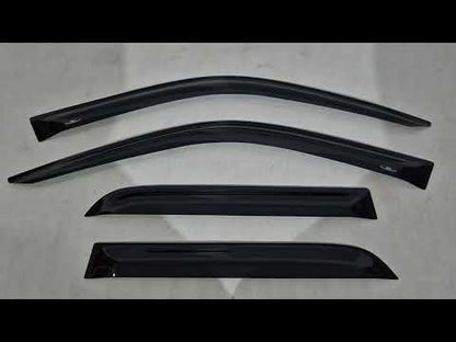 Window Deflectors (4 pcs, HIC) for Honda CRV 2001-2006 - video 1