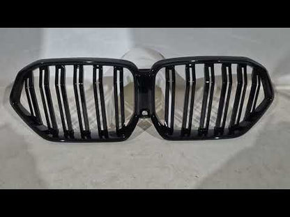 Kidneys M-Look (2019-2022, Gloss Black) for BMW X6 G06 2019- - video 1