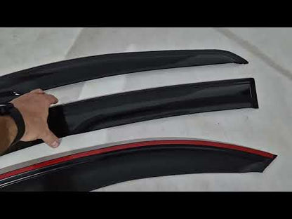 Window Deflectors (4 pcs, DPT) for BMW 3 Series E36 1990-2000 - video 2