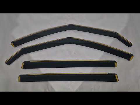 In-Channel Wind Deflectors Niken Luxury (4 pcs) for Opel Zafira C Tourer 2011-2019 - video 1