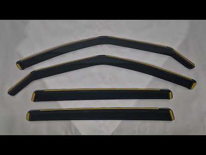 In-Channel Wind Deflectors Niken Luxury (4 pcs) for Opel Zafira C Tourer 2011-2019 - video 1