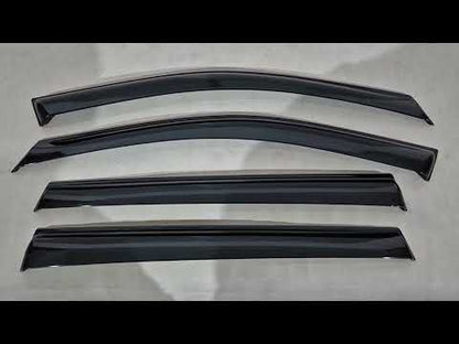Window Deflectors Niken Luxury (4 pcs) for Toyota Rav 4 2019- - video 1