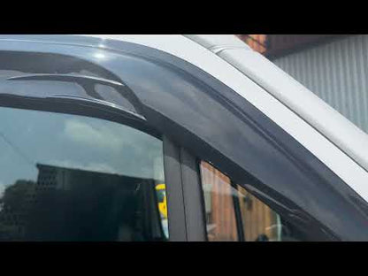 Stick-on Wind Deflectors (2 pcs, Sunplex Sport) for Mercedes Sprinter W906 2006-2018 - video 1