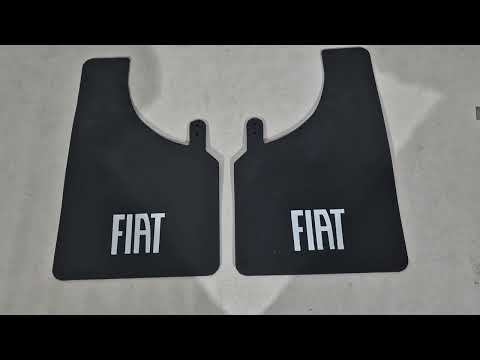 Mud Flaps Polytep (280*440, 2 pcs) for Fiat - video 1