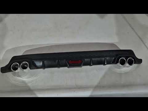 Universal Rear Diffuser DPT V-9 (ABS) (matte black) - video 1