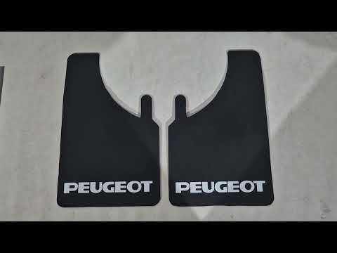 Universal Mud Flaps Polytep (230*375, 2 pcs) for Peugeot - video 1