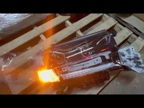 Front Headlights 2016+ (Executive) for Toyota Land Cruiser 200 2007-2021 - video 2