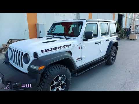 Side Steps Mevsim Grey (2 pcs, Aluminum) for Jeep Wrangler 2018- - video 2