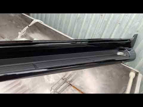 Side steps with LED (design 2015-2020) for Toyota Land Cruiser 200 2007-2021 - video 1