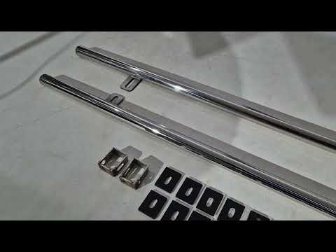 Side tubes 42 mm (2 pcs, stainless steel) for BMW X3 E-83 2003-2010 - video 1