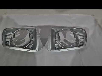 Fog Light Grilles Autobiography 2010-2013 (2 pcs, grey) for Range Rover III L322 2002-2012 - video 1