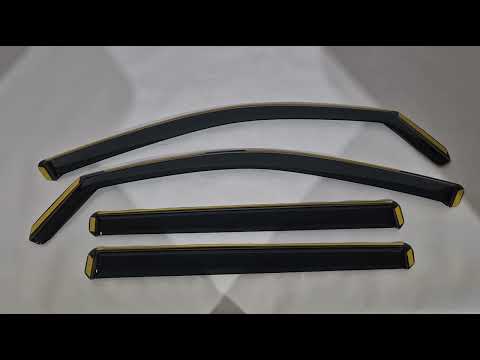 In-Channel Wind Deflectors Niken Luxury (4 pcs) for Skoda Kodiaq 2023- - video 1