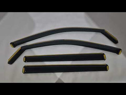 In-Channel Wind Deflectors Niken Luxury (4 pcs) for Skoda Kodiaq 2023- - video 1