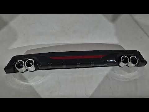 Universal Rear Diffuser DPT AMG Style V-1 (ABS) (Gray+Black) - video 1