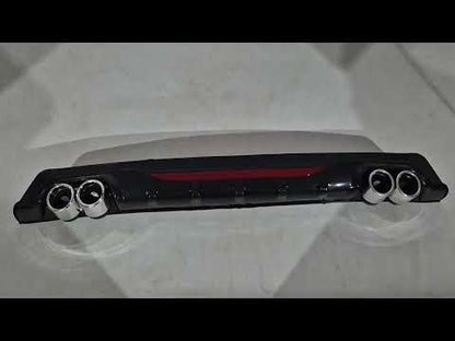 Universal Rear Diffuser DPT AMG Style V-1 (ABS) (Gray+Black) - video 1