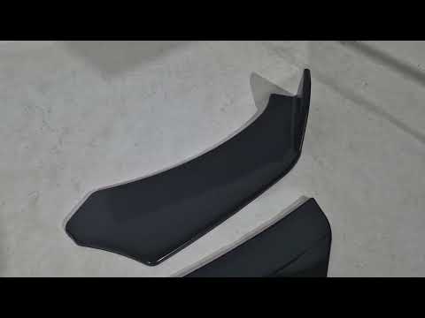 Universal Front Lip Spoiler DPT V-4 (ABS, Gloss Black) - video 1