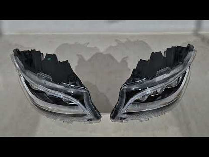 LED Headlights (2 pcs) for Mercedes Sprinter W907/W910 2018- - video 1