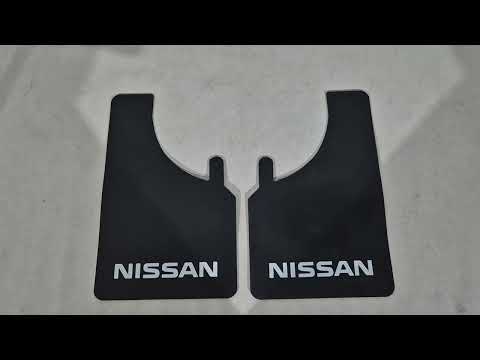 Mud Flaps Polytep (280*440, 2 pcs) for Nissan - video 1