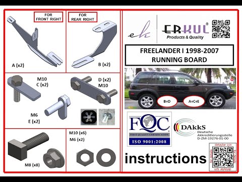 Side sills Allmond Grey (2-piece pack) for Land Rover Freelander I - image 1