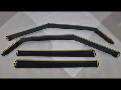 In-Channel Wind Deflectors Niken Luxury (4 pcs) for Hyundai Santa Fe 5 2023- - video 1